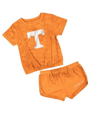 Colosseum - Toddler 2-Piece Tennessee Orange Tennessee Volunteers Fern T-Shirt and Shorts Set