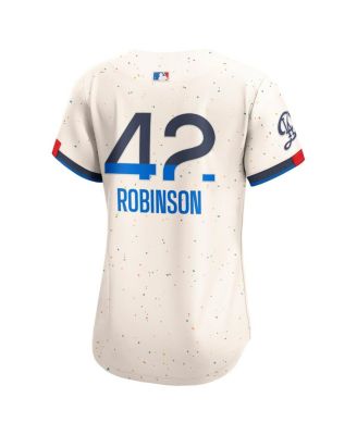 Women's Jackie Robinson Cream Los Angeles Dodgers City Connect Retired Limited Jersey