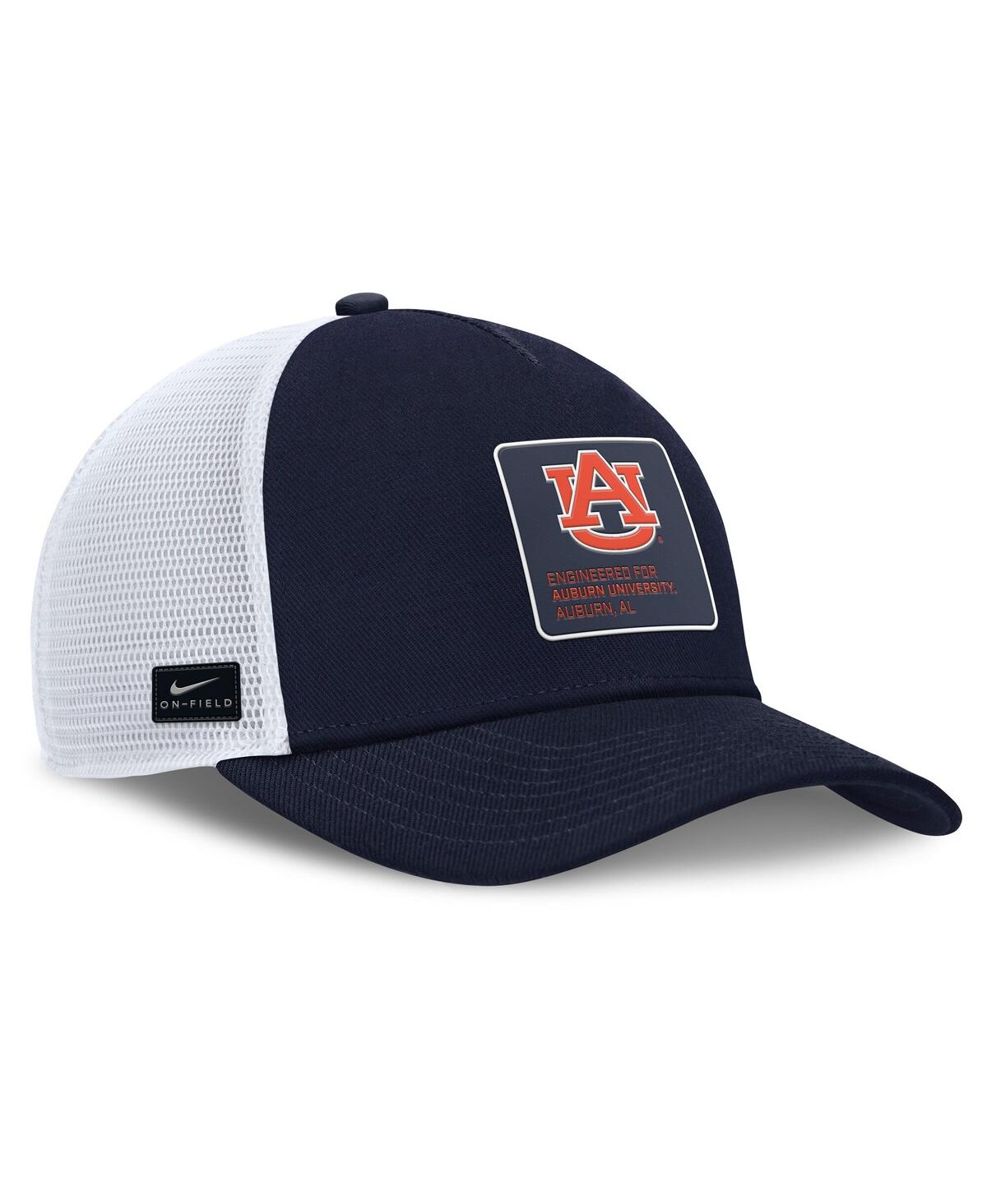 Nike Auburn On-field Rise Engineered  Men's College Trucker Adjustable Hat In Blue