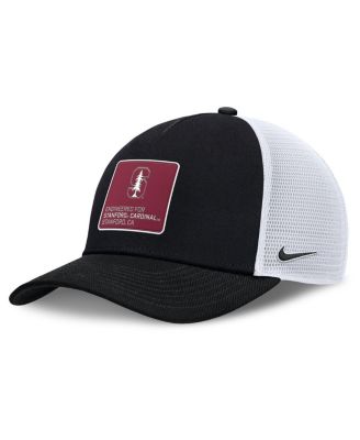 Nike - Men's Black/White Stanford Cardinal 2025 On-Field Rise Engineered Trucker Adjustable Hat