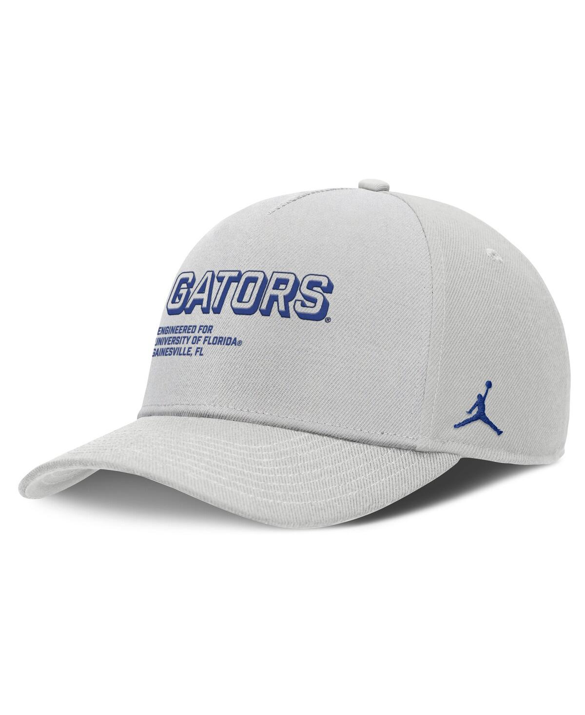 Jordan Men's Gray Florida Gators 2025 Sideline Dust Pinched Rise Adjustable Hat In Gray