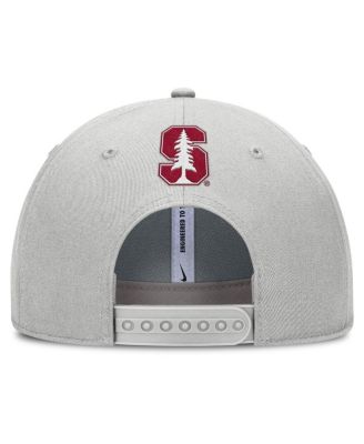 Men's Gray Stanford Cardinal 2025 Sideline Dust Pinched Rise Adjustable Hat