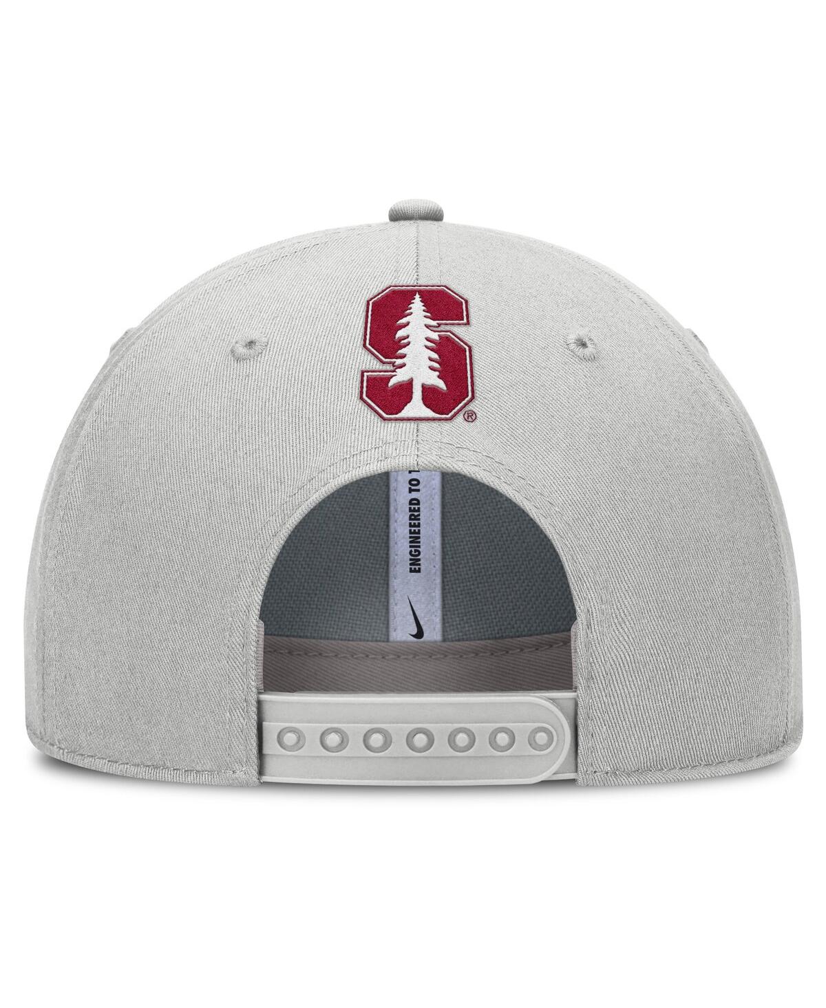 Nike Gray Stanford Cardinal 2025 Sideline Dust Pinched Rise Adjustable Hat In Gray
