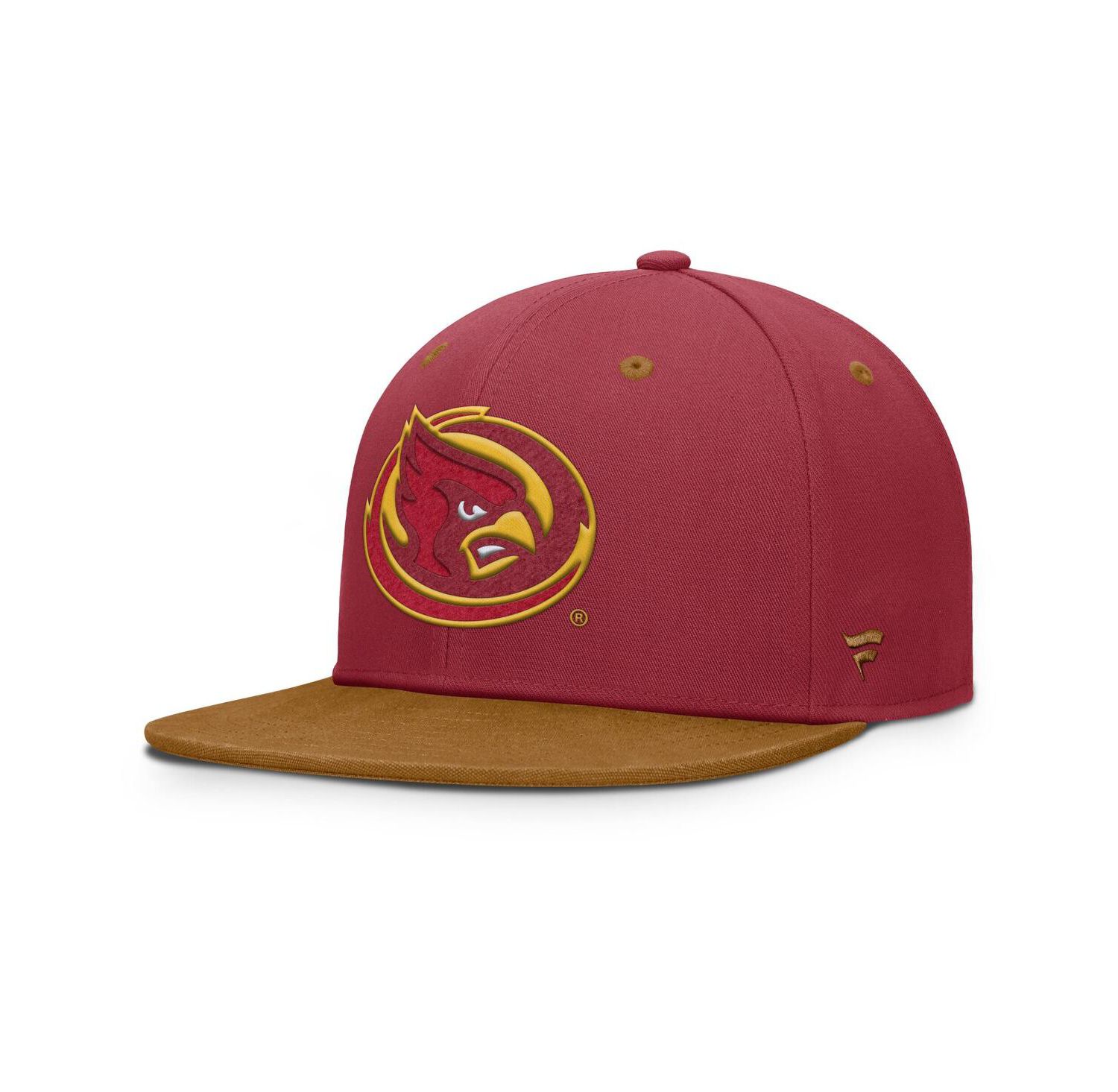 Men's Cardinal/Brown Iowa State Cyclones NoBo Fitted Hat