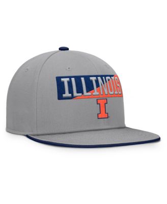 Men's Gray Illinois Fighting Illini Duo Snapback Hat