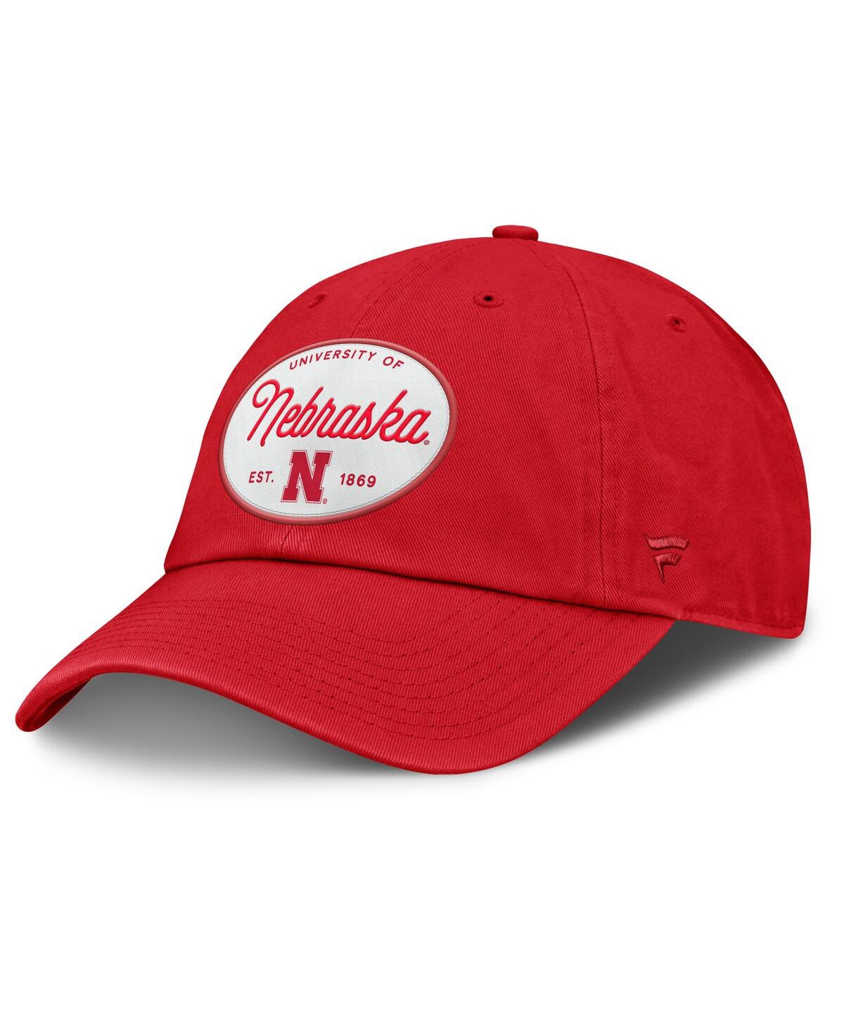Fanatics Women's Scarlet Nebraska Huskers Candid Adjustable Hat In Red