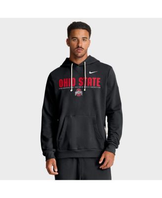 Nike - Men's Black Ohio State Buckeyes 2025 Sideline Standard Issue Dri-FIT Hoodie