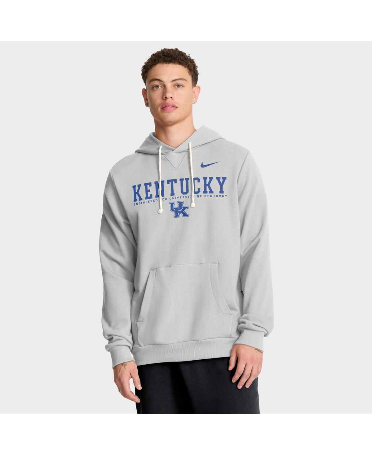 Nike Gray Kentucky Wildcats 2025 Sideline Standard Issue Dri-fit Hoodie In Gray