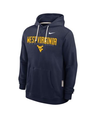 Men's Navy West Virginia Mountaineers 2025 Sideline Standard Issue Dri-FIT Hoodie