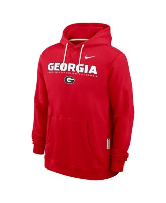 Men's Red Georgia Bulldogs 2025 Sideline Standard Issue Dri-FIT Hoodie