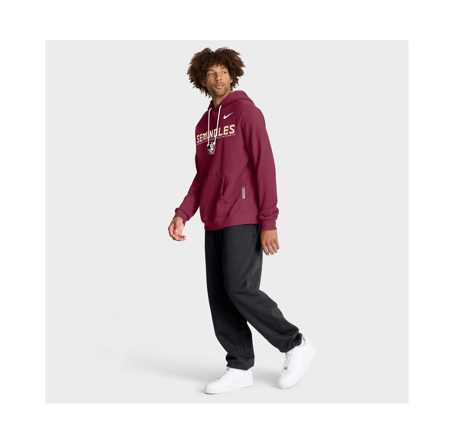 Men's Garnet Florida State Seminoles 2025 Sideline Standard Issue Dri-FIT Hoodie
