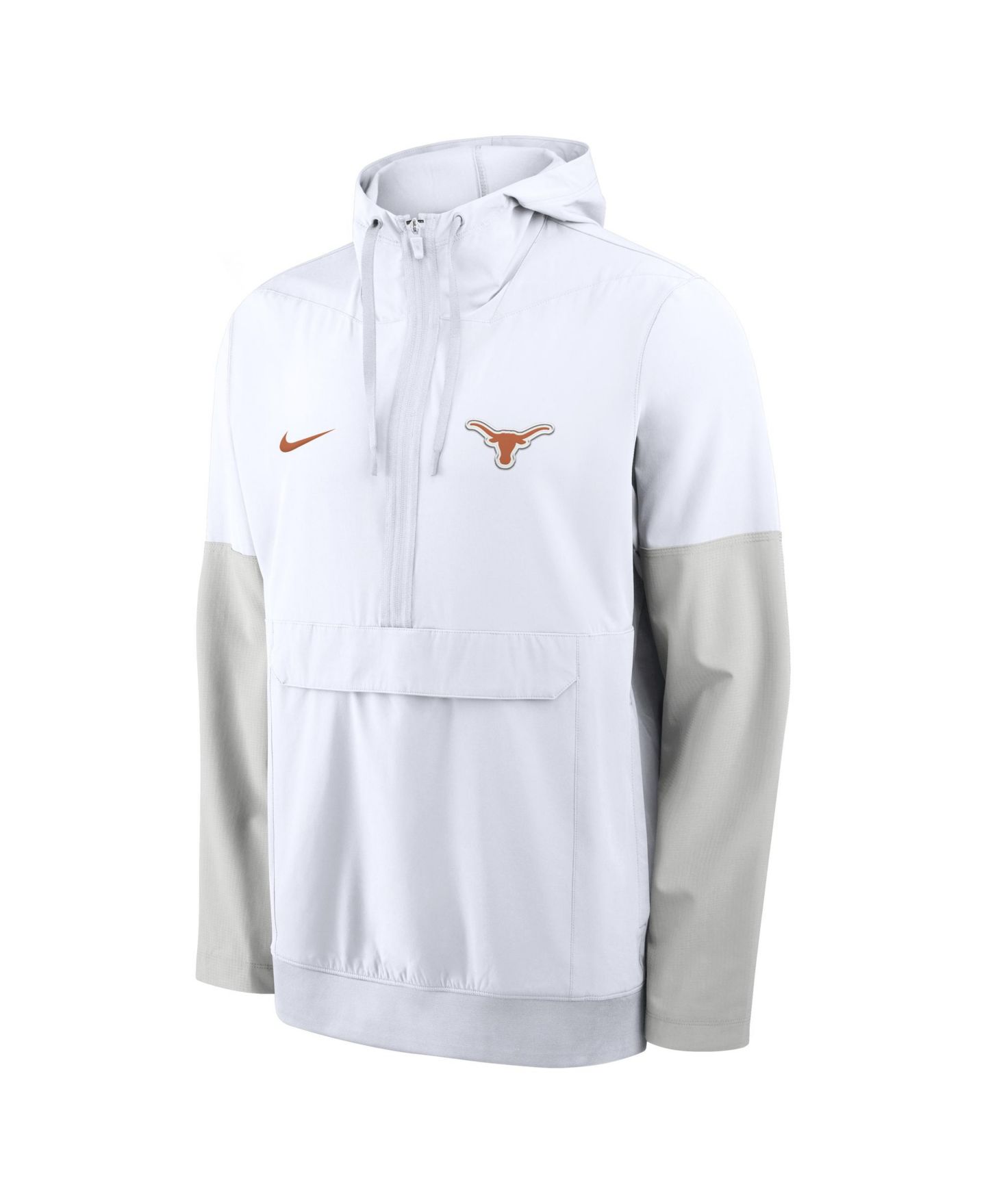 Мужская куртка Nike White Texas Longhorns Anorak Half-Zip Hoodie Jacket — фото 2