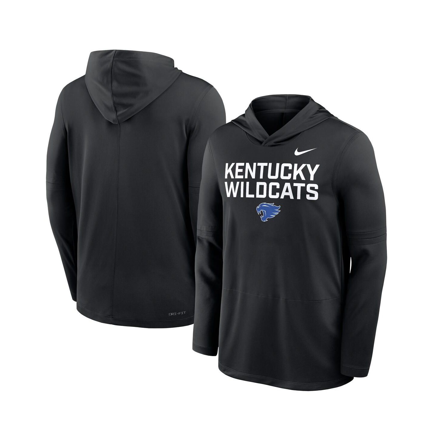 Мужское худи Nike Black Kentucky Wildcats 2025 Sideline Performance Long Sleeve T-Shirt — фото 3