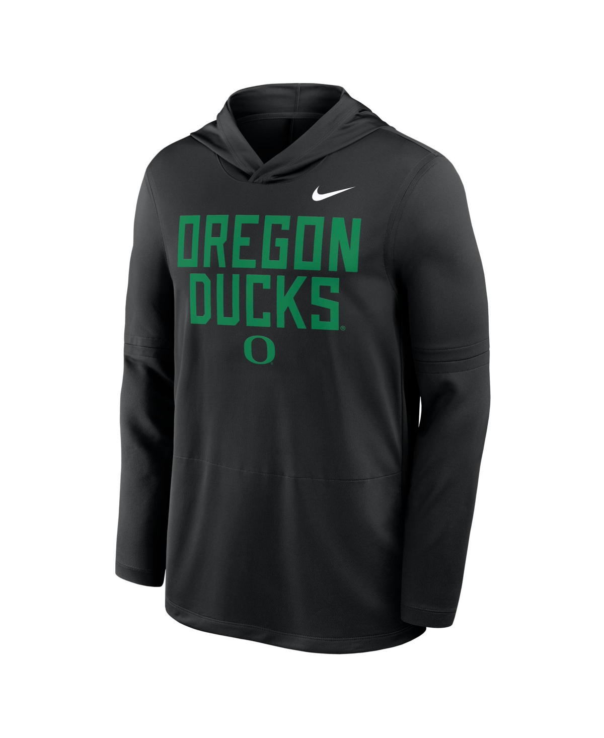 Nike Black Oregon Ducks 2025 Sideline Performance Long Sleeve Hoodie T-shirt In Black