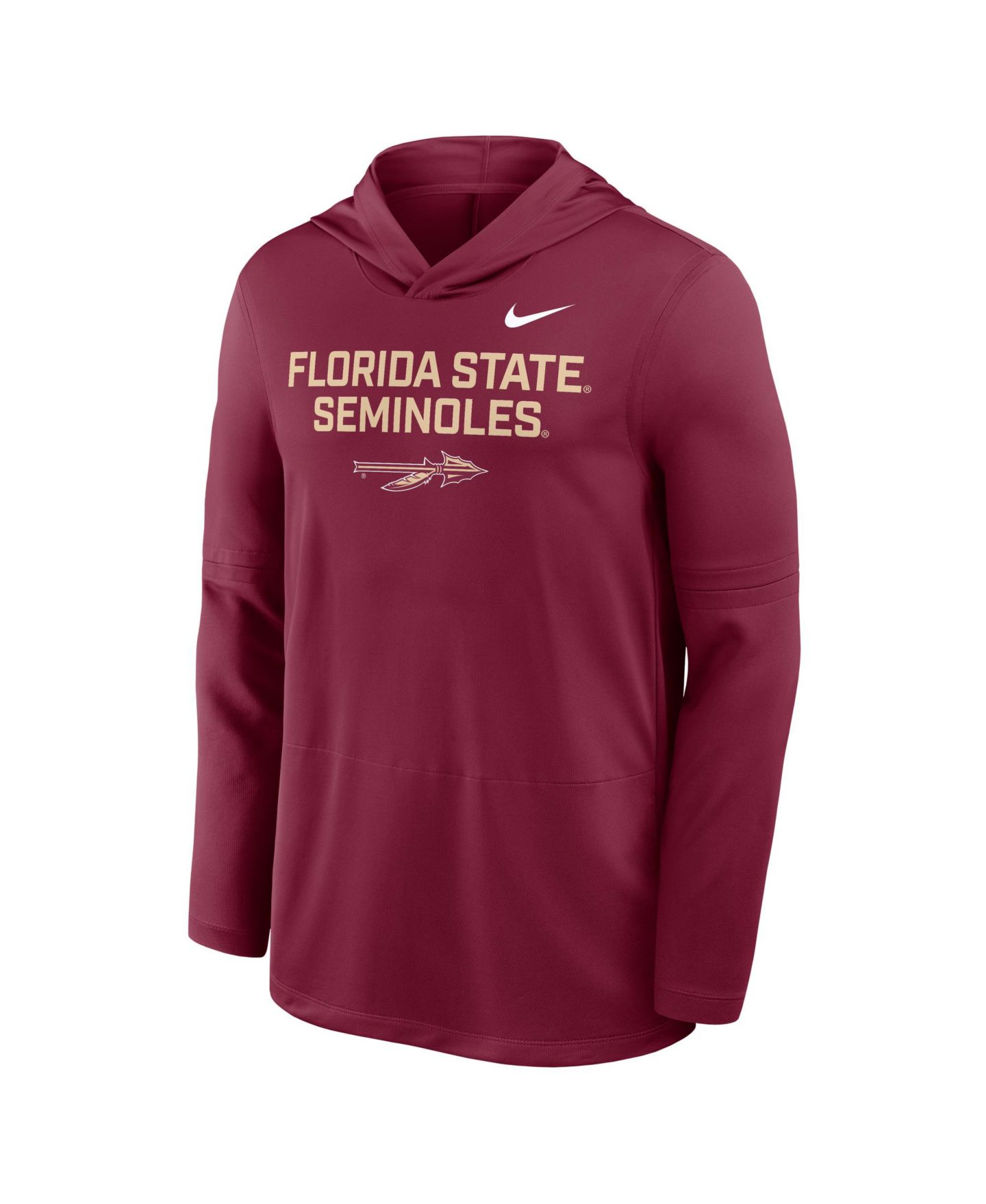 Мужское худи Nike Garnet Florida State Seminoles 2025 Sideline Performance Long Sleeve T-Shirt — фото 5