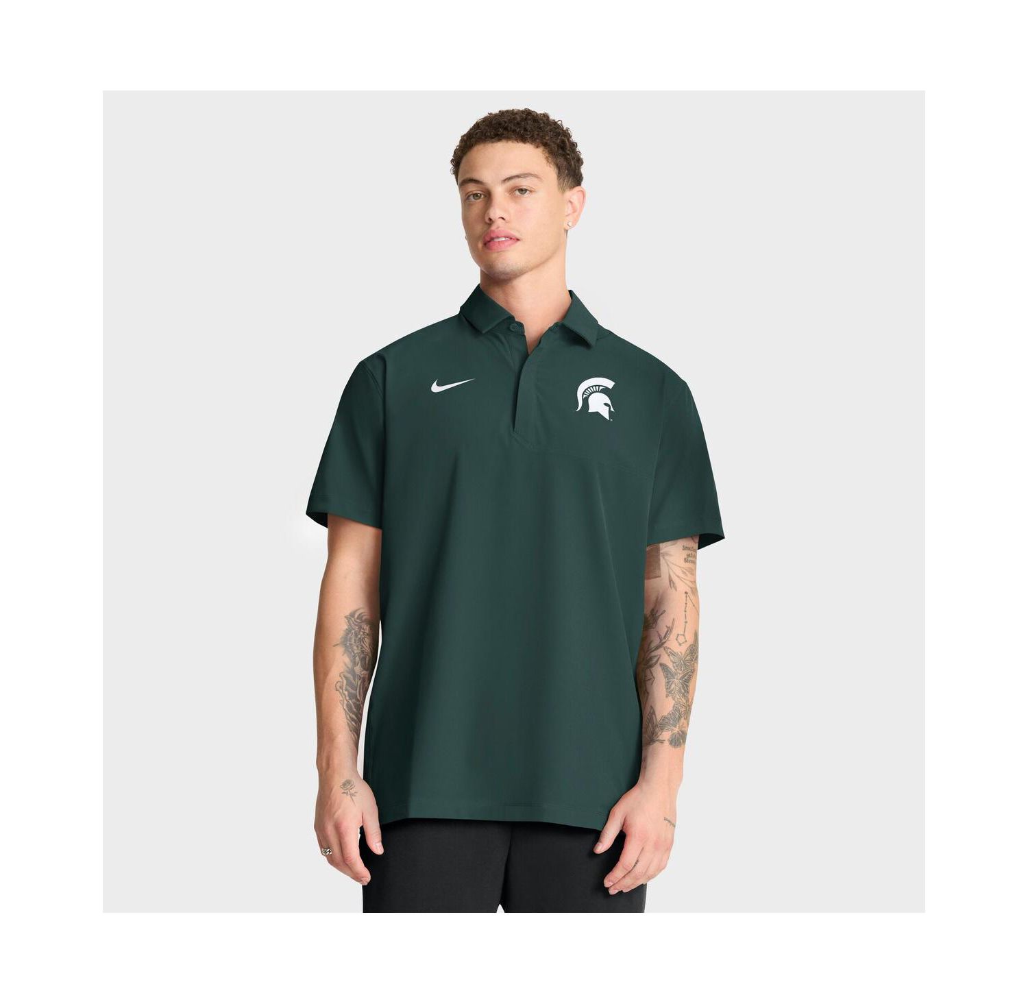 Men's Green Michigan State Spartans 2025 Coaches Sideline Polo Shirt