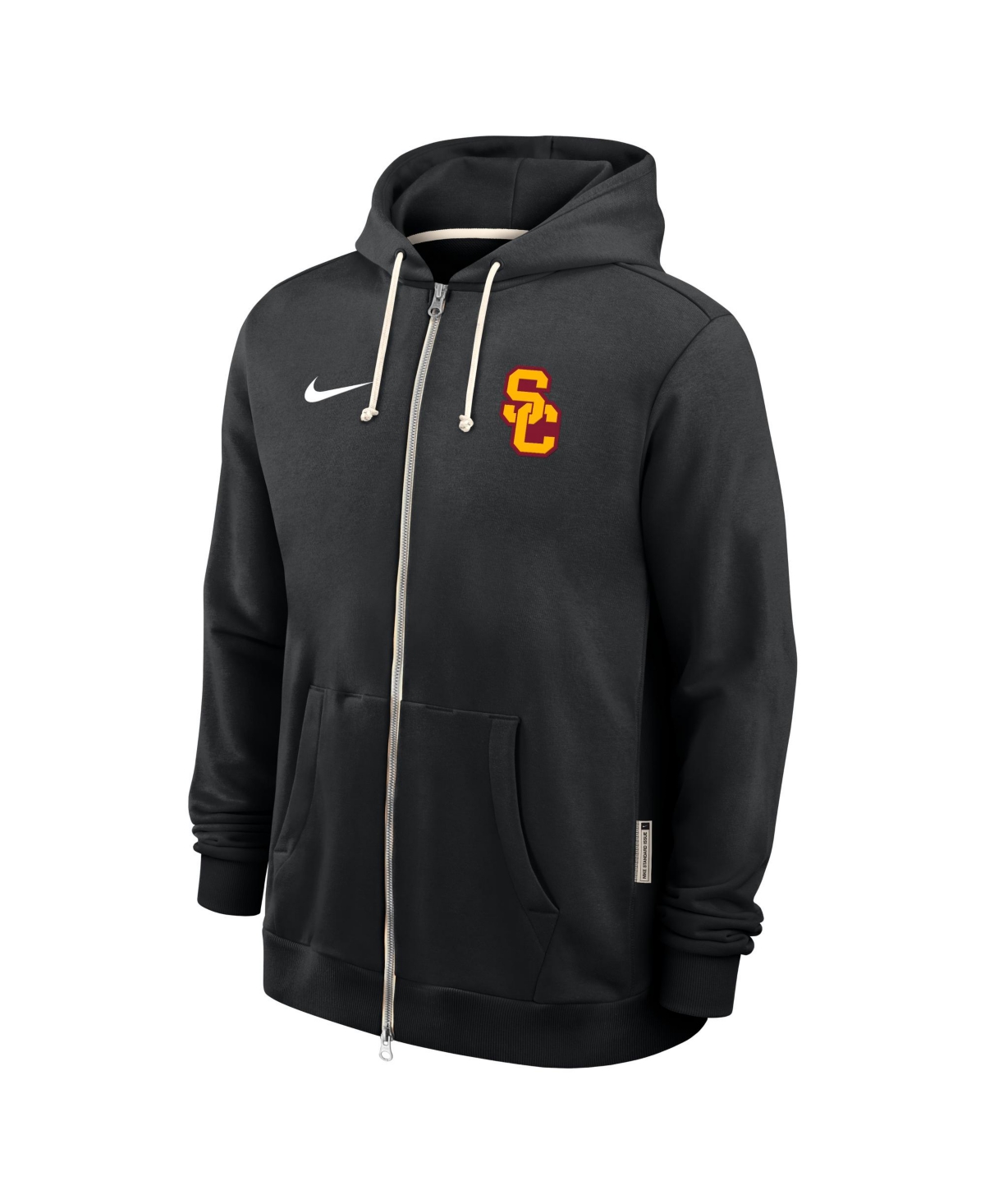 Nike Men's Black Usc Trojans 2025 Sideline Standard Issue Dri-fit Full-Zip Hoodie