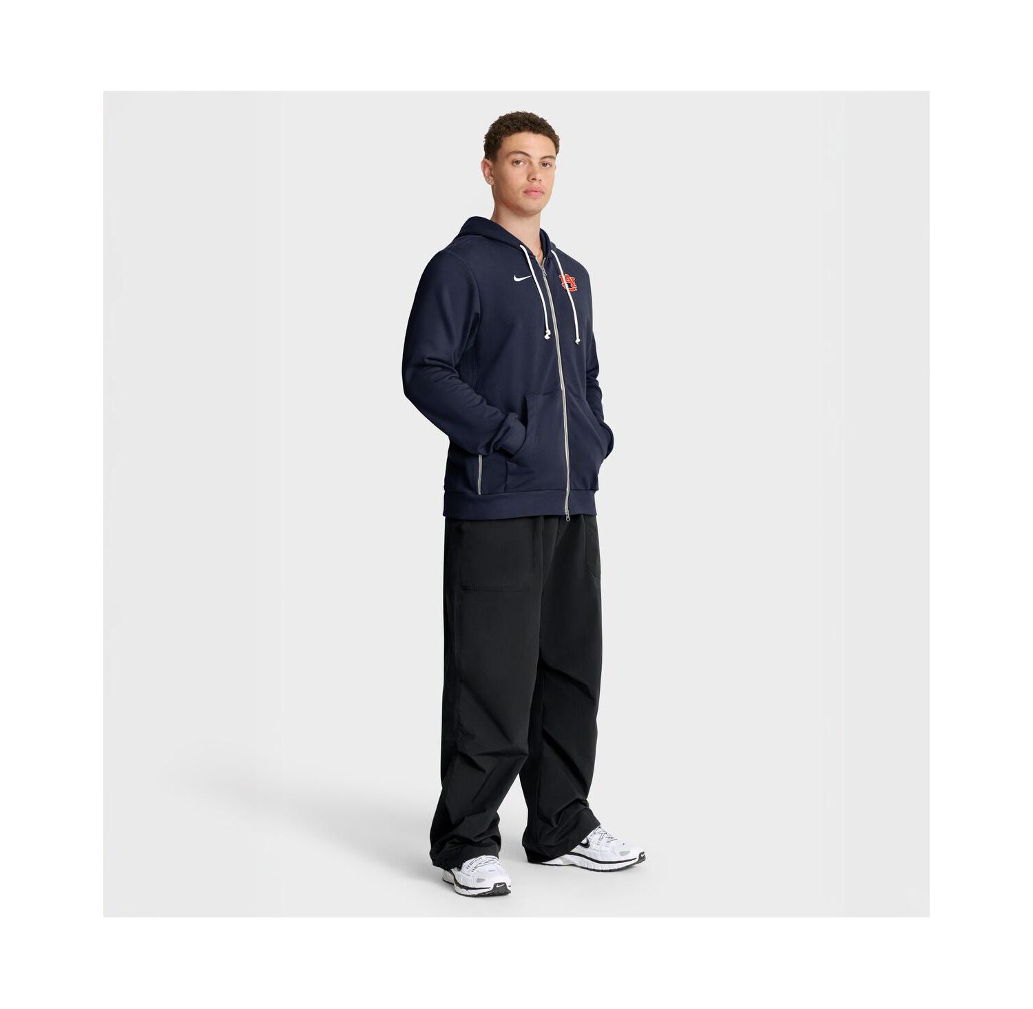 Men's Navy Auburn Tigers 2025 Sideline Standard Issue Dri-FIT Full-Zip Hoodie