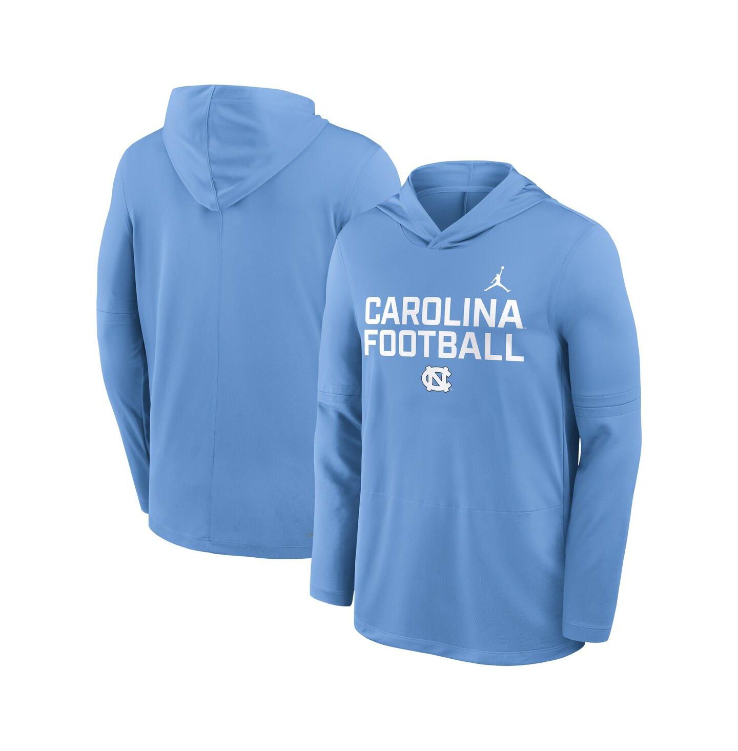 Мужские худи Jordan Carolina Blue North Carolina Tar Heels 2025 Sideline Performance Long Sleeve T-Shirt — фото 4