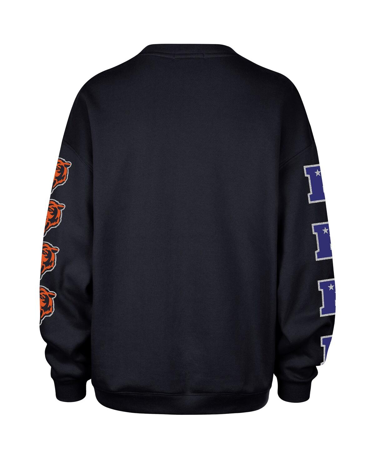 47 Brand '47  Navy Chicago Bears Go Big Oversized Pullover Sweatshirt In Multi