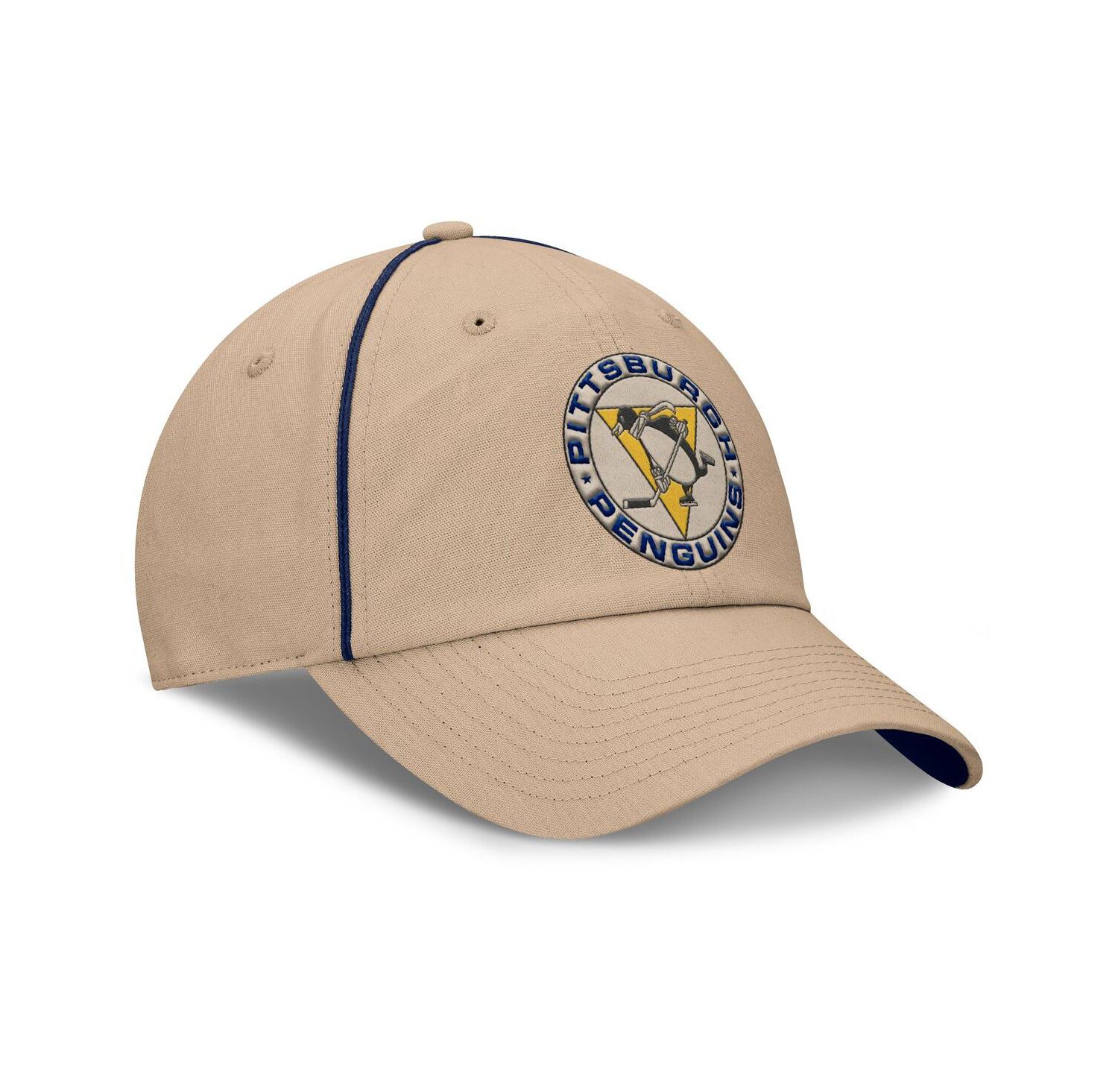 Men's Cream Pittsburgh Penguins Heritage Setoff Adjustable Hat