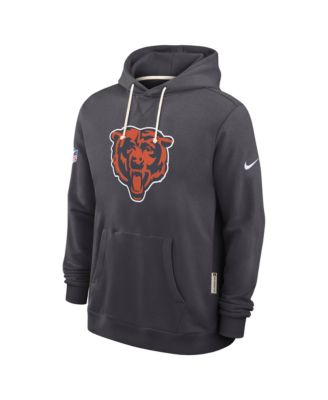 Men's Anthracite Chicago Bears Sideline Standard Issue Initial Home Dri-FIT Hoodie