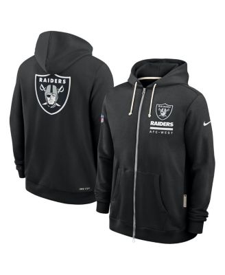Men's Black Las Vegas Raiders Sideline Standard Issue Utility Player Dri-FIT Full-Zip Hoodie