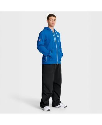Men's Blue Detroit Lions Sideline Standard Issue Utility Player Dri-FIT Full-Zip Hoodie