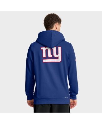 Men's Royal New York Giants Sideline Standard Issue Utility Player Dri-FIT Full-Zip Hoodie