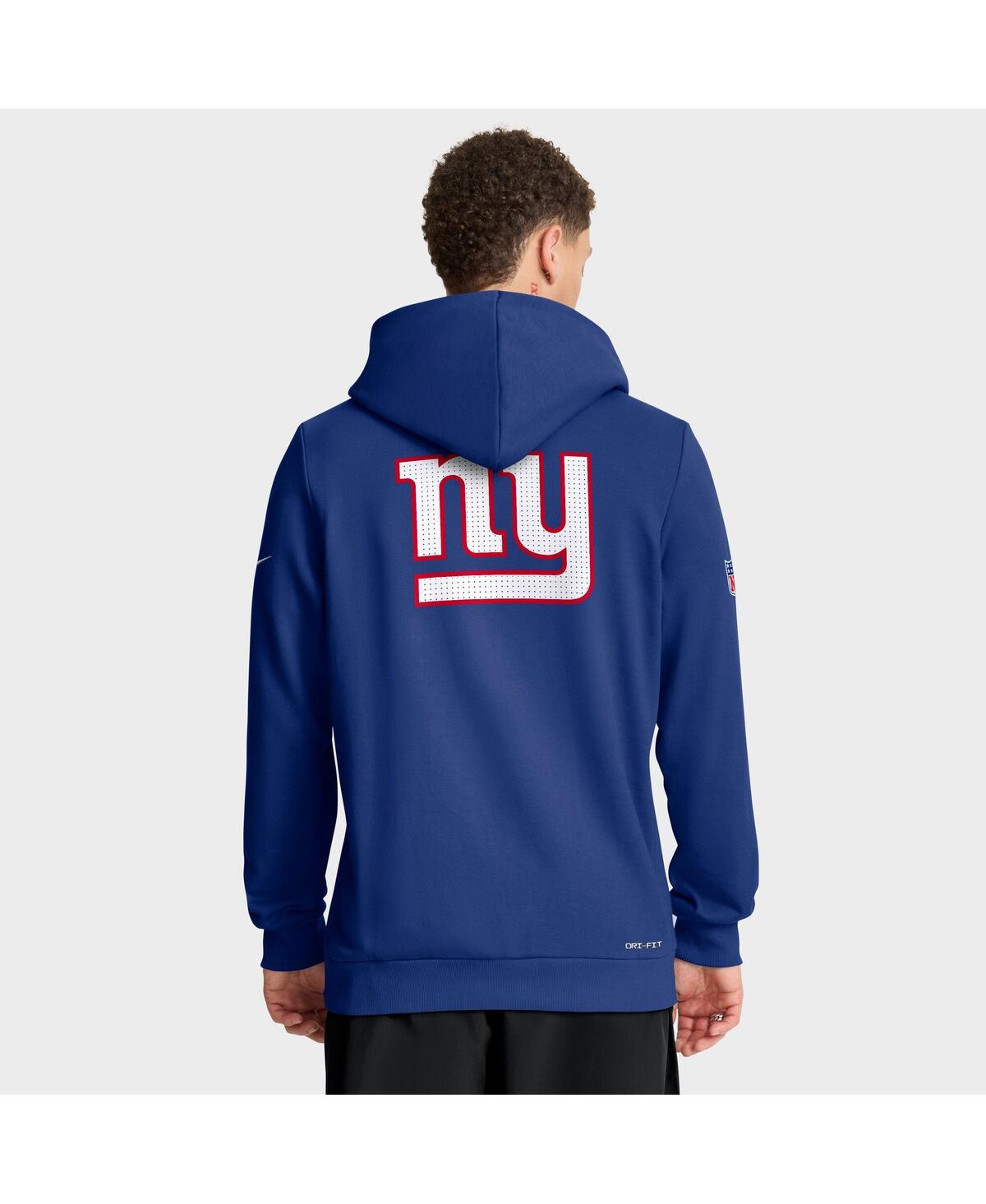 Nike Royal New York Giants Sideline Standard Issue Utility Player Dri-fit Full-zip Hoodie In Blue