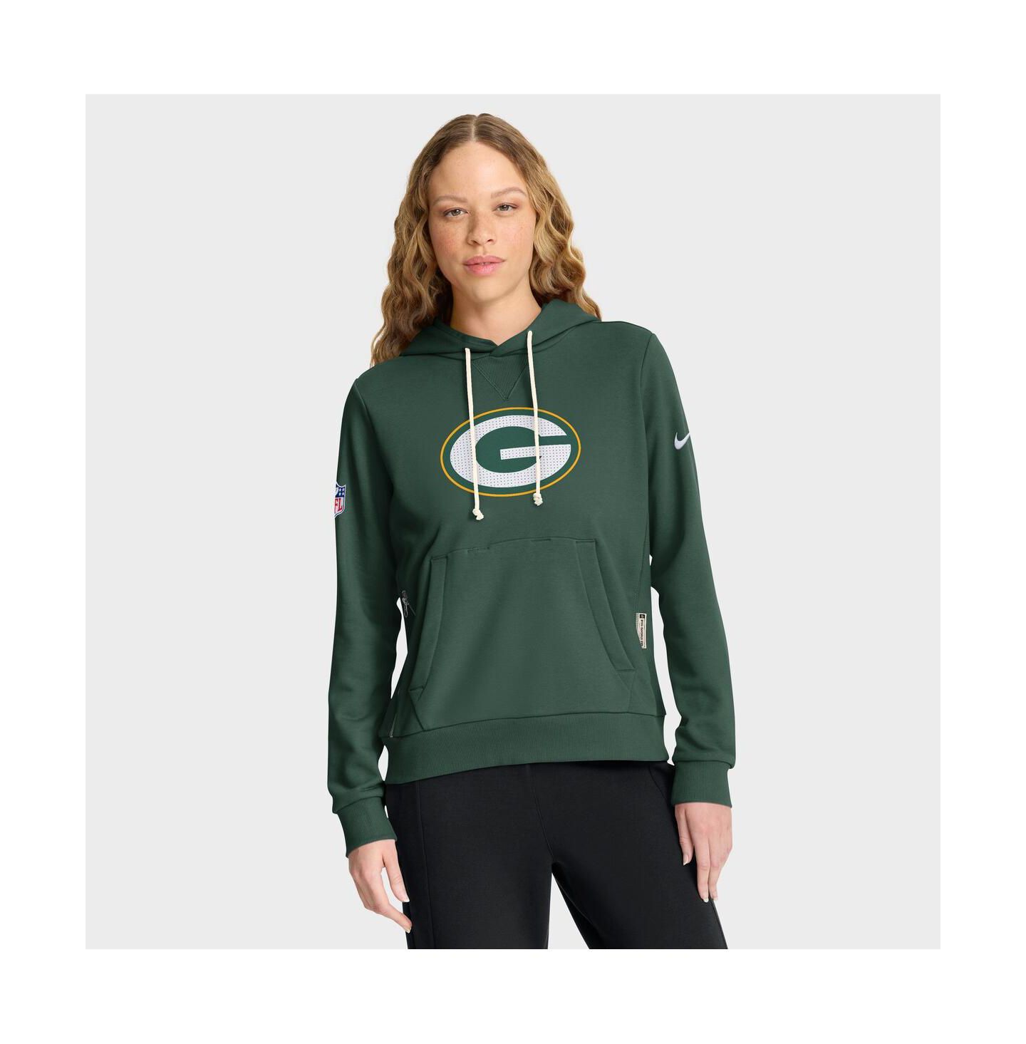 Женское худи Nike Green Bay Packers Sideline Standard Issue Initial Home Dri-FIT — фото 1