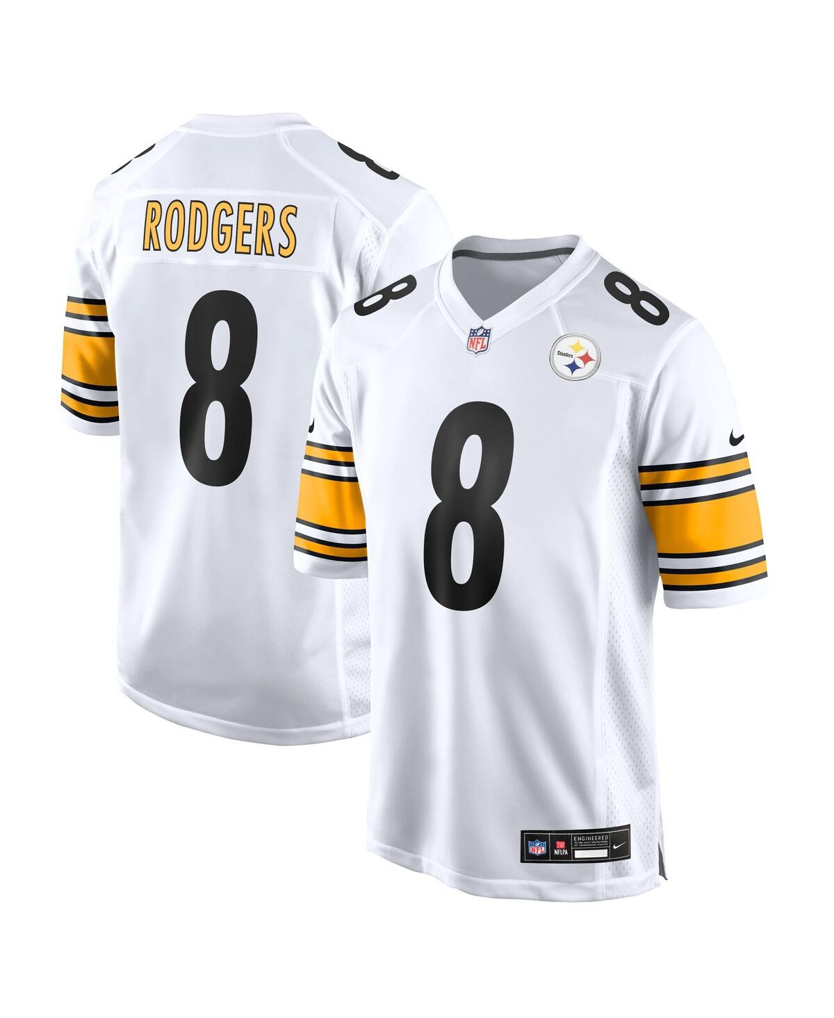 Nike Men's Aaron Rodgers White Pittsburgh Steelers Game Jersey