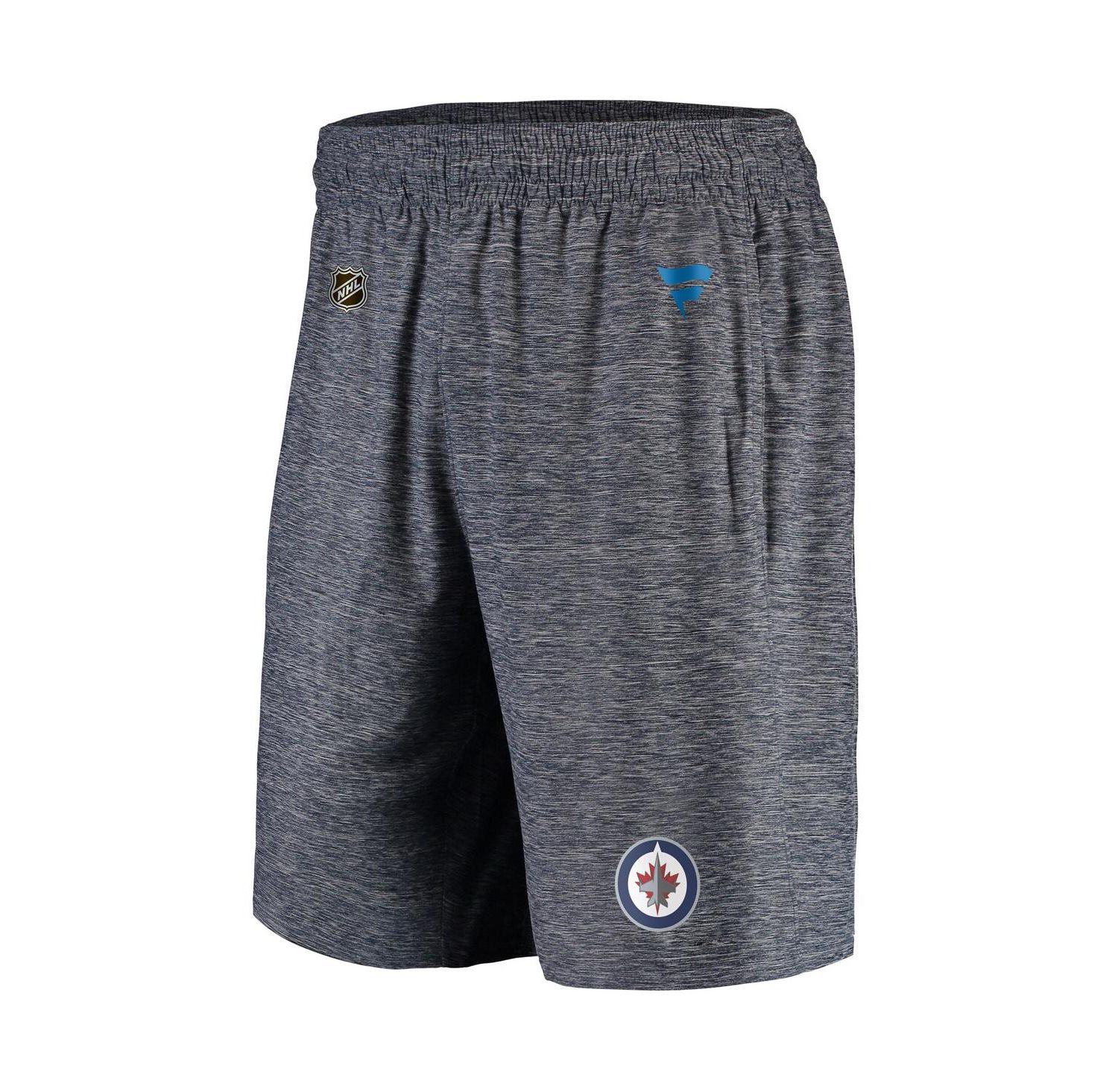 Men's Navy Winnipeg Jets Authentic Pro Off-Ice Shorts
