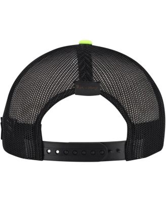 Men's and Women's White/Neon Green Rick And Morty Graphic Foam Trucker Adjustable Hat