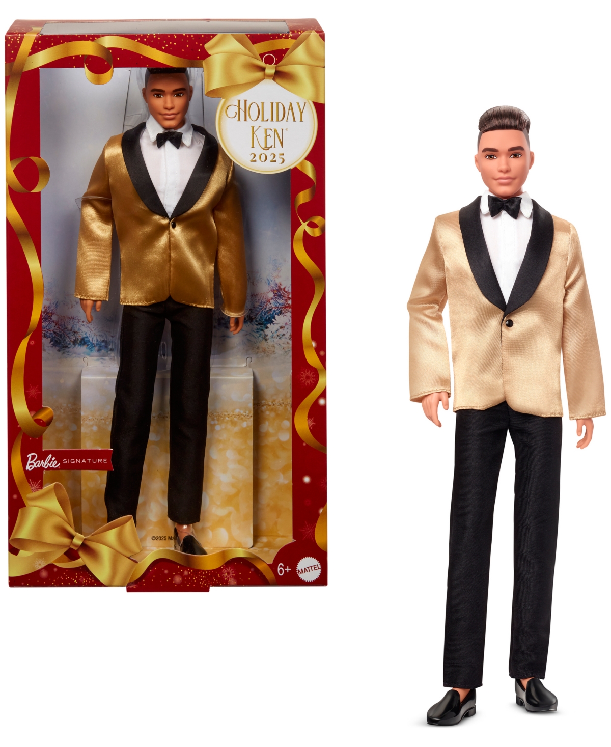 Barbie 2025 Holiday Ken Doll With Light Brown Hair In Multi