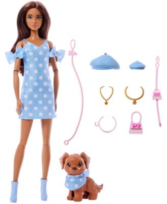 Twinning Looks Fashion Doll with Pet Dog Matching Clothes and Accessories