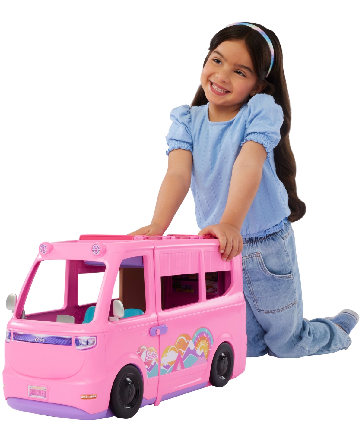 Barbie Dream Camper Playset With Roof Tent Bbq Grill In Multi