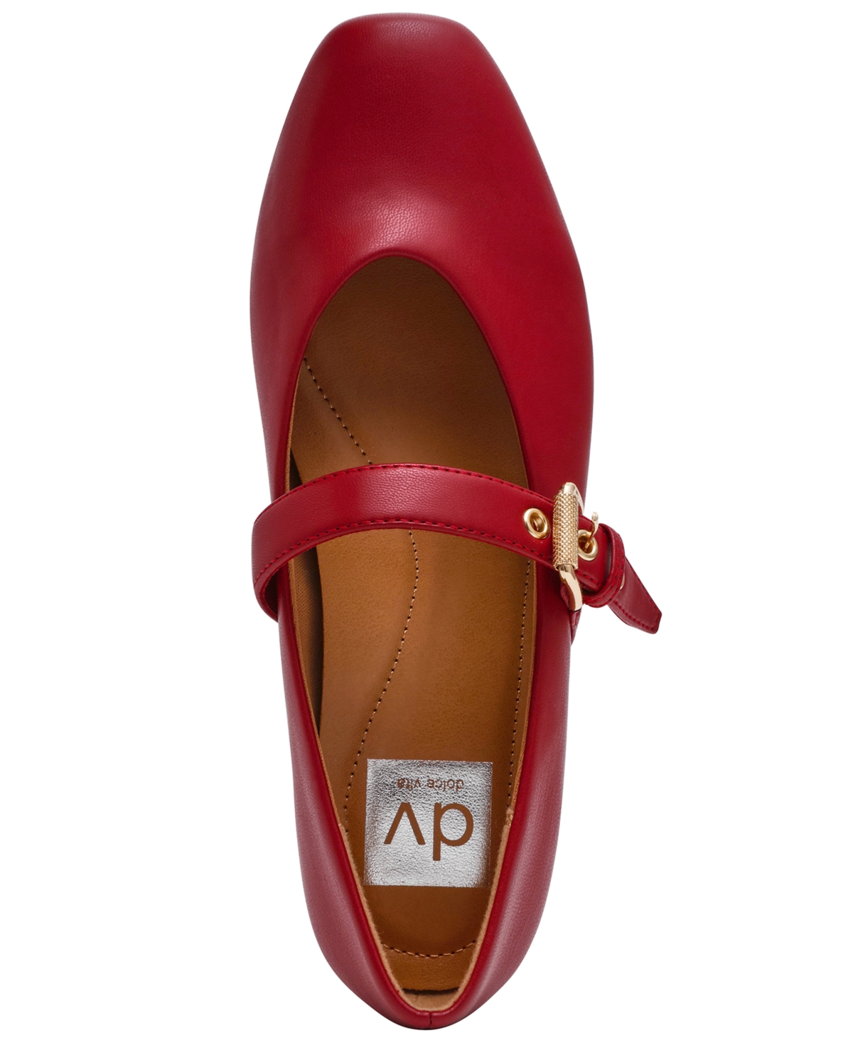 Dv Dolce Vita Women's Mulaney Buckle Mary Jane Flats In Red