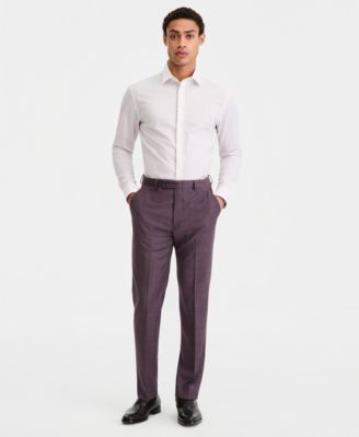 Men's Slim-Fit Wool-Blend Suit Separates Pants image