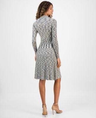Women's Spread-Collar Long-Sleeve Dress