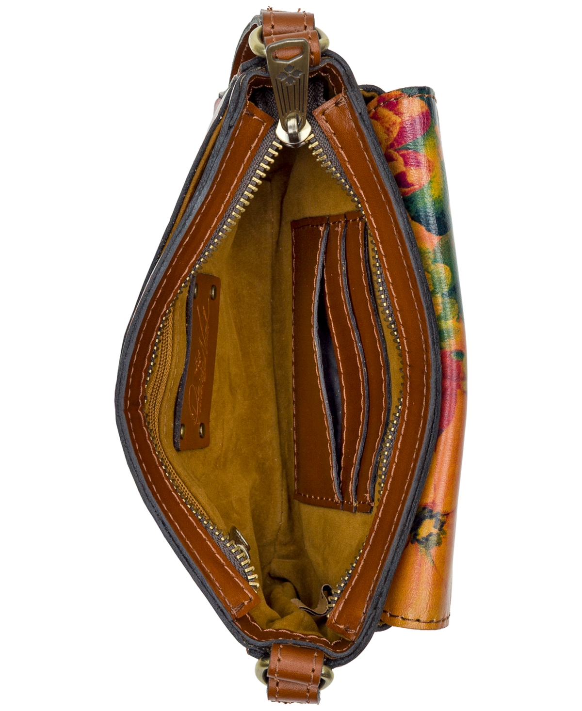 Patricia Nash Dovera Mini Leather Crossbody In Multi