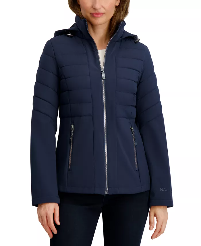Women's Fleece-Lined Hooded Softshell Coat - thumbnail 6