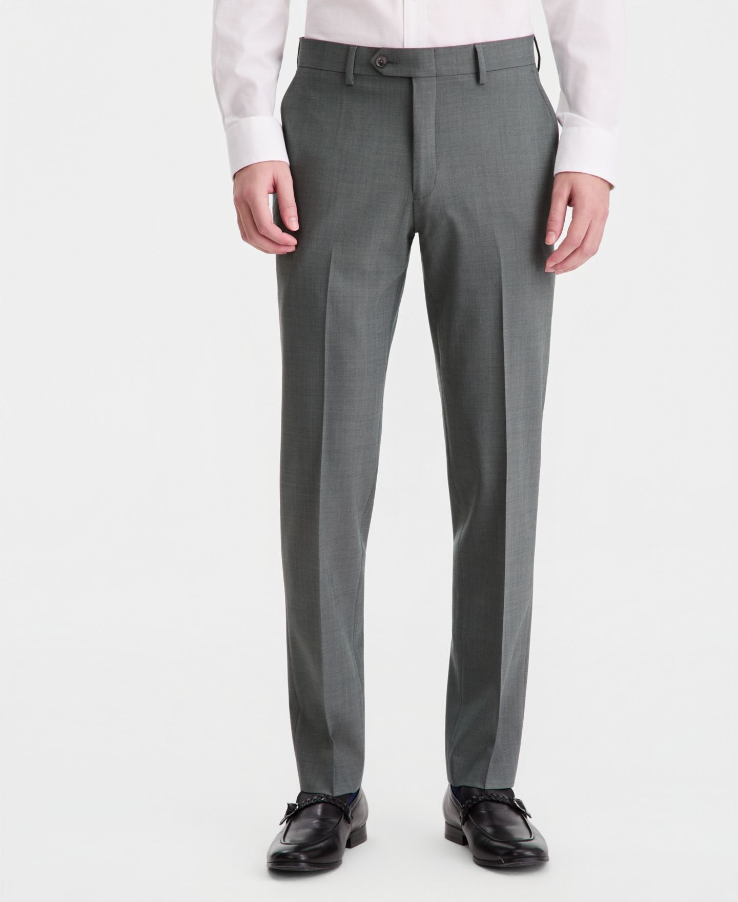 Мужские брюки Bar III Slim-Fit Wool Blend Suit Separates, цвет: Зелёный — фото 3