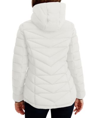 Women's Hooded Zip-Front Puffer Coat