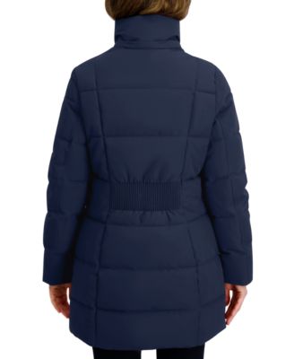 Women's Faux-Fur-Trim Hooded Puffer Coat