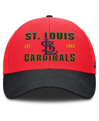 Men's Crimson/Black St. Louis Cardinals Neon 90s Rise Adjustable Hat