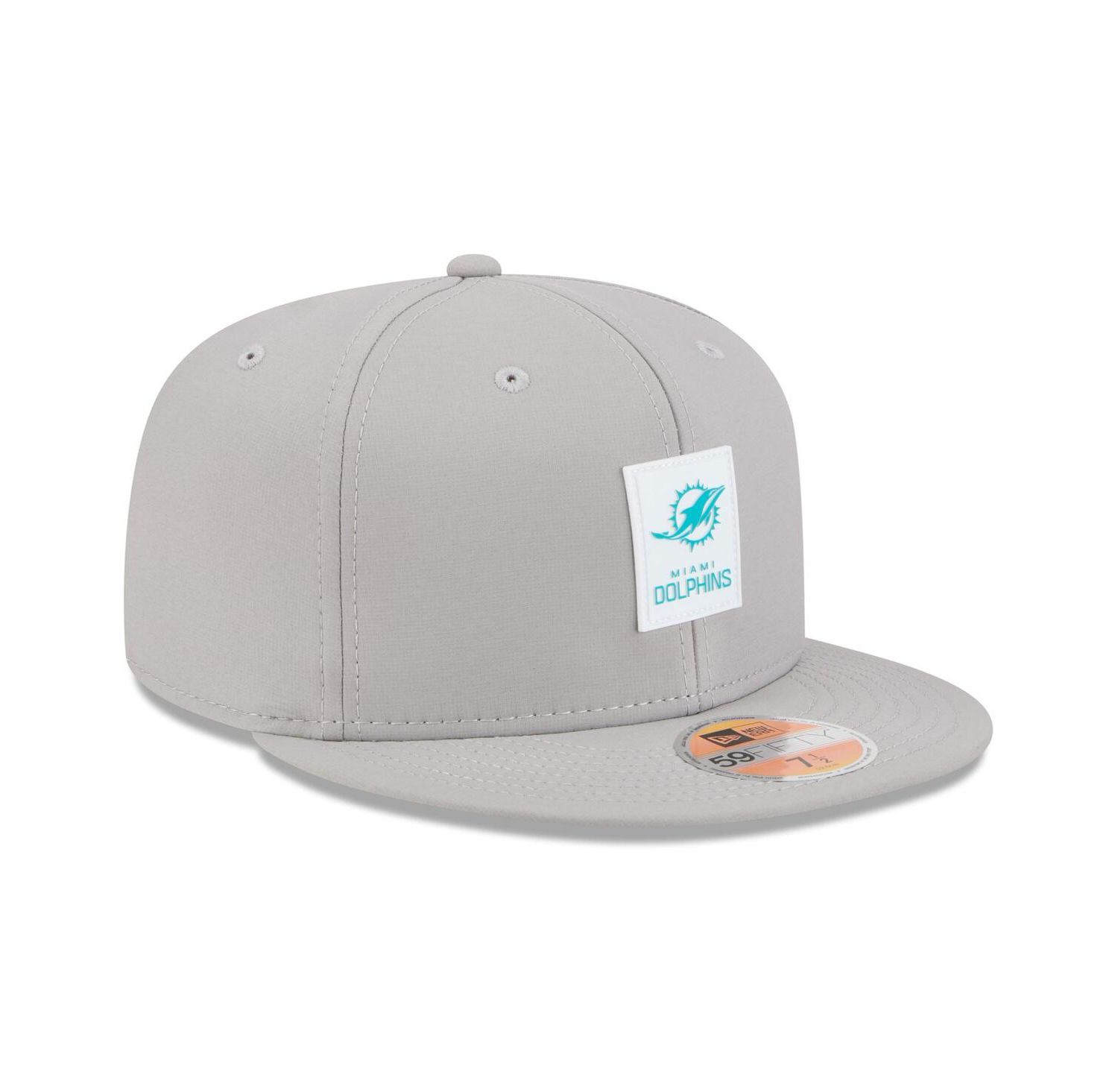 Men's Gray Miami Dolphins 2025 Sideline 59FIFTY Fitted Hat
