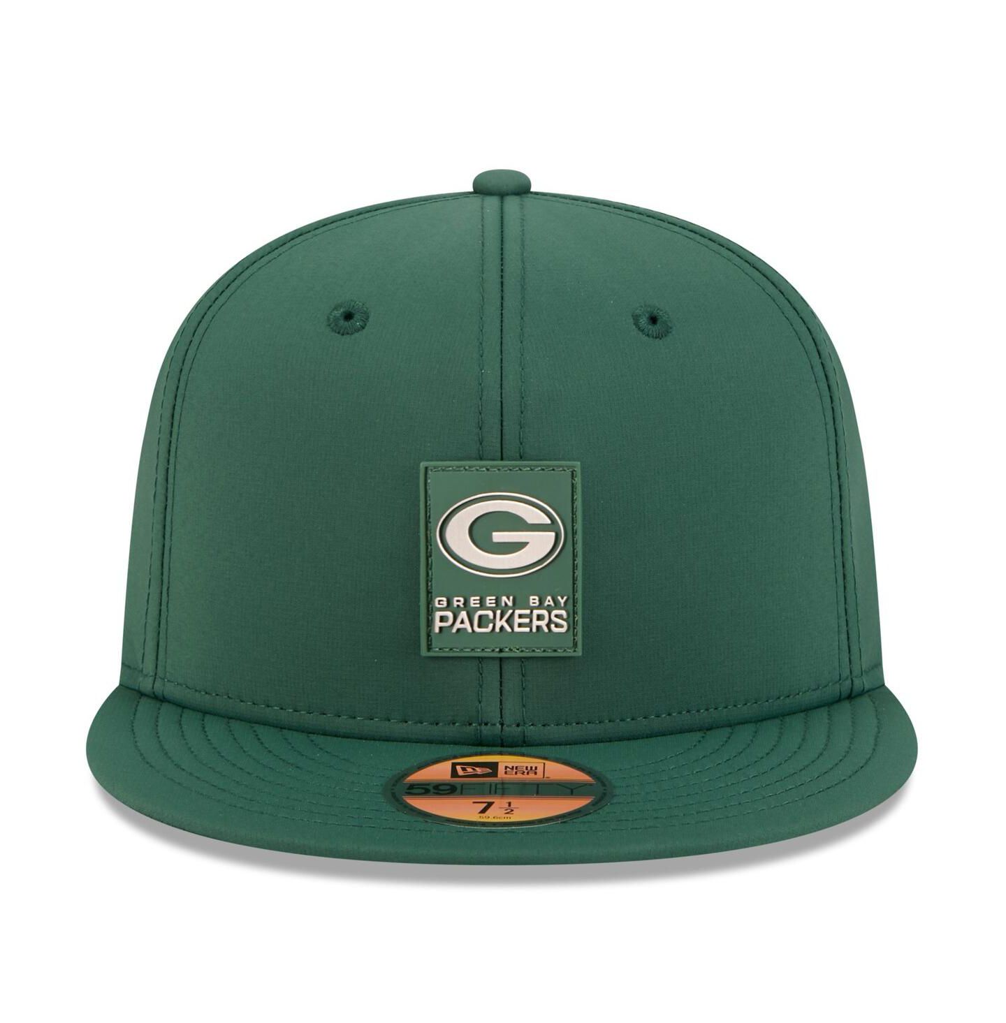 Мужская кепка New Era Green Green Bay Packers 2025 Sideline 59FIFTY Fitted Hat — фото 5