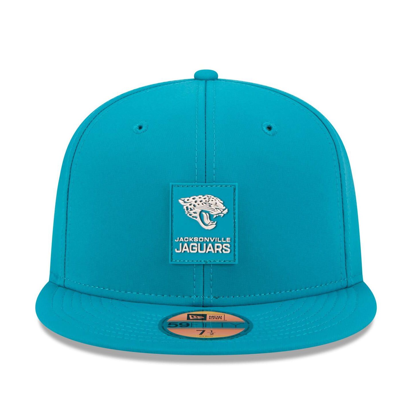 Мужская кепка New Era Teal Jacksonville Jaguars 2025 Sideline 59FIFTY Fitted Hat — фото 5