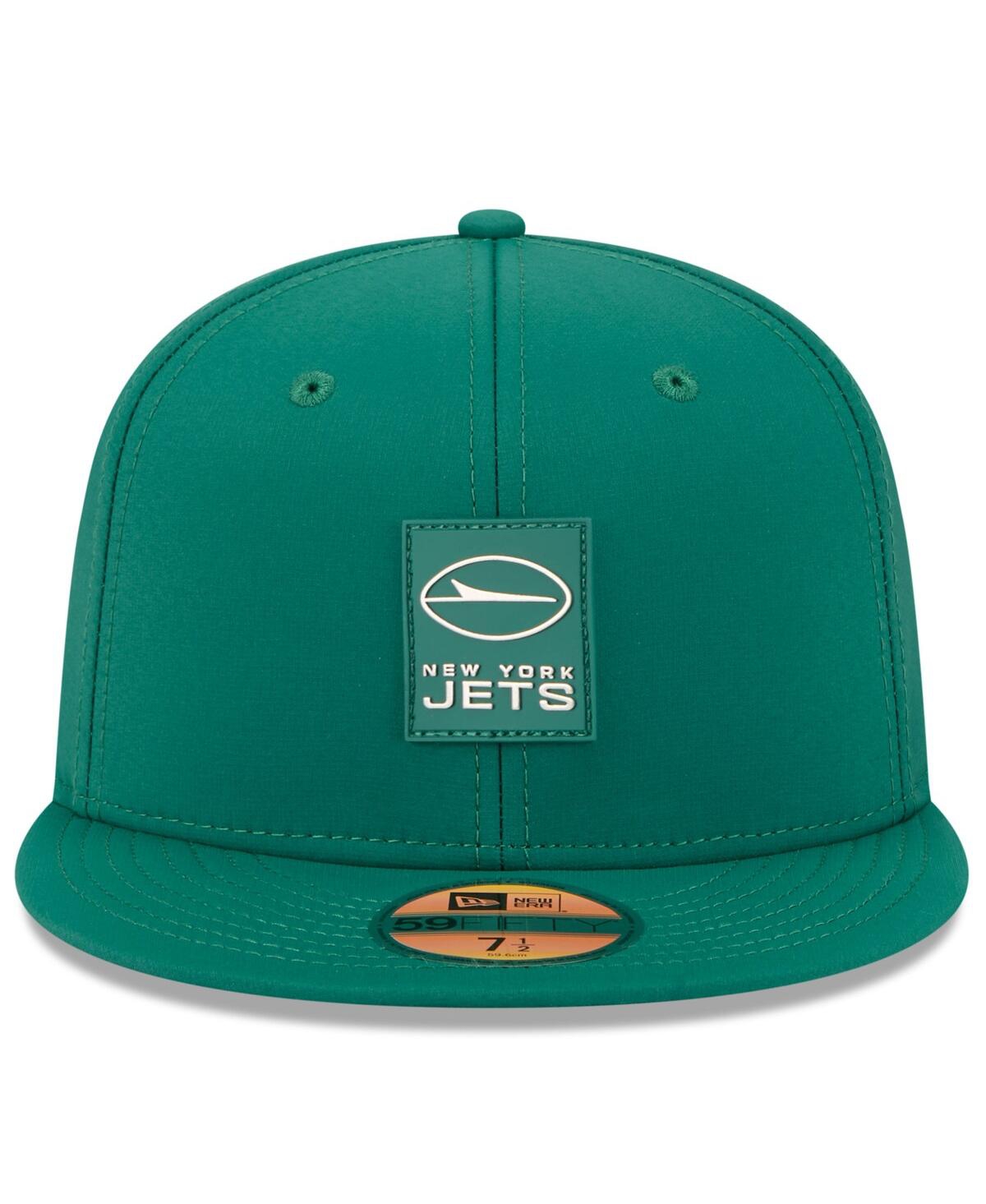New Era Men's Green New York Jets 2025 Sideline 59fifty Fitted Hat In Green